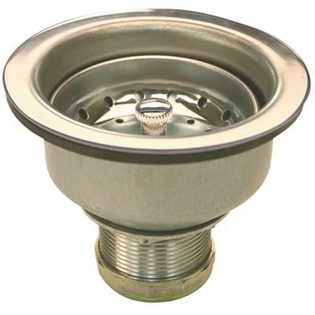 PREMIER 3-1/2 in. Basket Strainer Assembly in Stainless Steel 122354